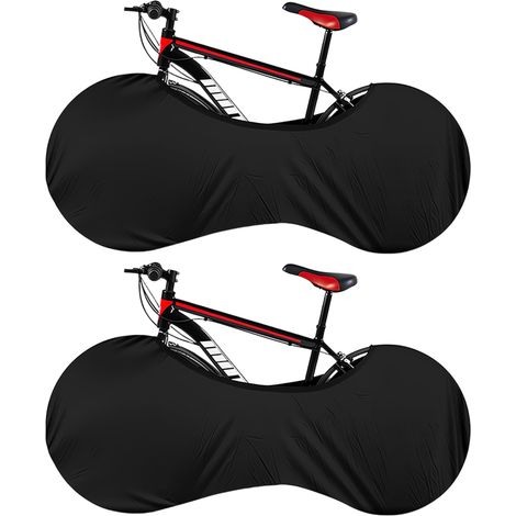 Lot de 2 Housses Anti-poussière pour Vélo – Élastique Ajustable – Protection Imperméable contre Éclaboussures – Pour VTT, Route, Ville – Roues 24-28 Pouces – Transport et Rangement Garage