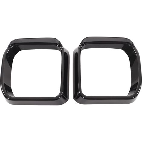 Rétroviseur Extérieur Coque Visière Cadre Garniture Moulure Lot de 2 (Gauche/Droite) Compatible Land Rover Defender 2020-2022 Noir Brillant ABS (1/5)