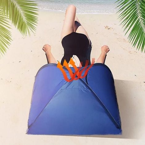 Abri Plage - Pop-up Anti-UV - 70 x 50 x 45 cm - Pour Extérieur Plage Camping Pique-nique - 1 Pièce (1/5)