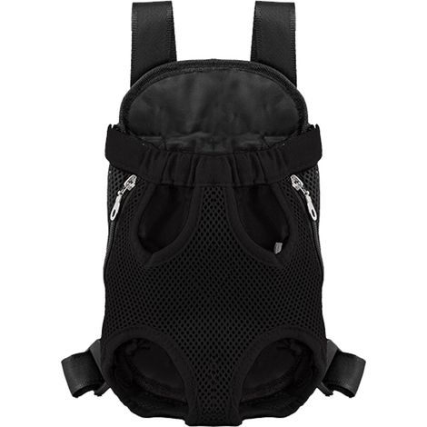1 sac à dos pour animaux de compagnie - Sac carré noir - M (1/5)