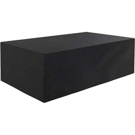 Housse Pour Mobilier De Jardin Étanche Bâche Couverture Housse De Protection Meuble Table Salons De Jardin 180x120x74cm Noir (1/4)