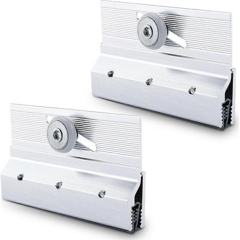 M6053 Rahmenlose Duschtür-Oberlaufrollen-Set, 3/4" runde Kunststoffräder, Kugellager (2er-Pack) (1/5)