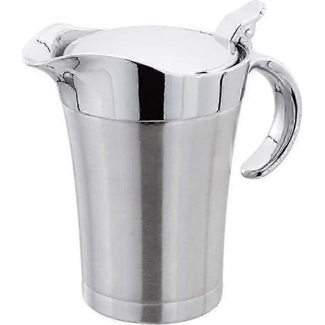 Online Store - Saucière à double paroi isolante avec couvercle à charnière, idéale en acier inoxydable (750 ml) (1/4)