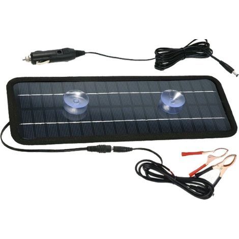 pair Panneau solaire, panneau solaire portable 18 V 20 W alimenté par batterie de secours pour voiture et bateau en plein air