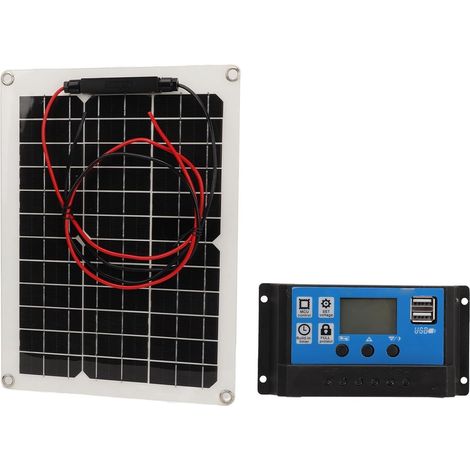Panneau solaires 300 W, kit complet avec régulateur de charge IP67 50 A, compatible 12 V/24 V – idéal pour camping-car, van aménagé et usage nomade