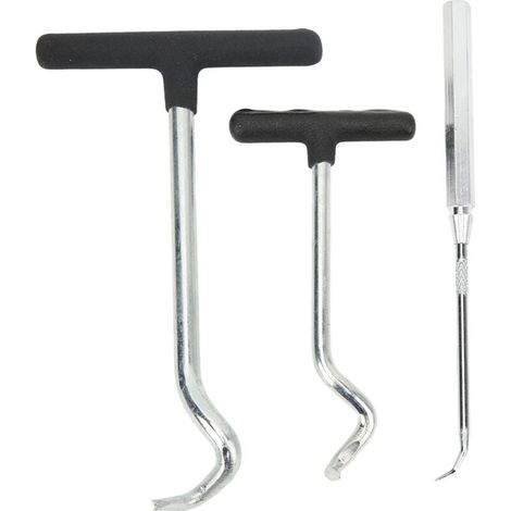 Extracteur de joints toriques, 3 pièces, poignée souple en acier, extracteur de joints d'huile, outil d'extraction pour voiture SUV camion