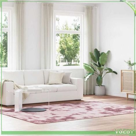 4102849 Tapis Shaggy à poils longs NAVARRA rose poudré 200x290 cm (1/5)