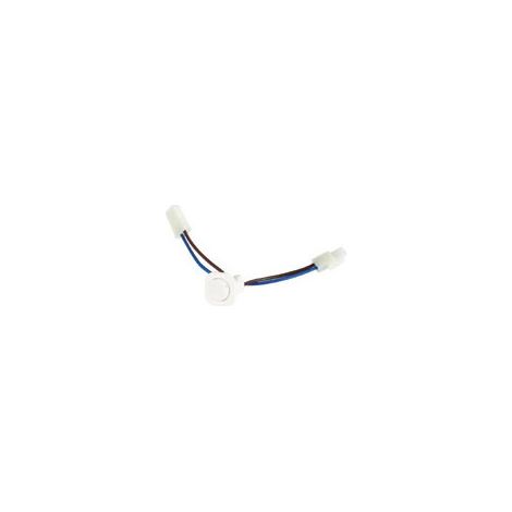 Mini interrupteur encastrable 3a - Décor : Blanc - Diamètre : 25 mm - Diamètre d'encastrement : 23 mm - Profondeur : 25 mm - LAMPO (1/4)