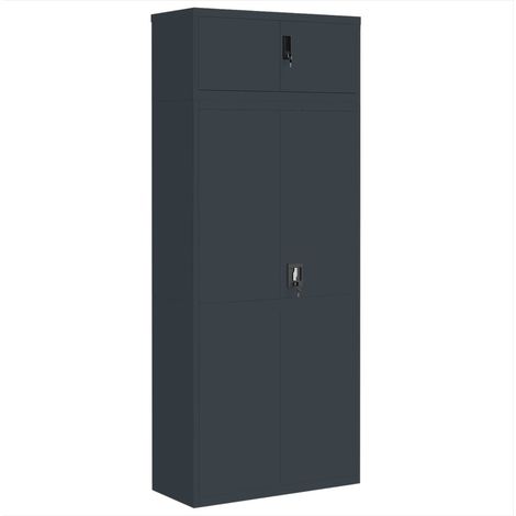 Maison Exclusive - Armadio Classificatore Antracite 90x40x220 cm in Acciaio