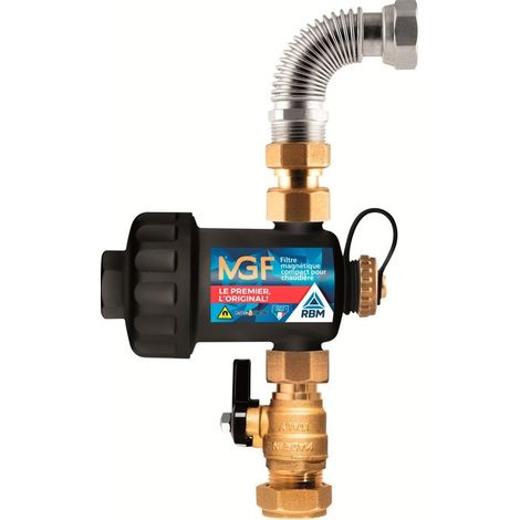 Filtre magnétique compact MGF - RBM - Noir - Raccordement M 3/4' (1/2)