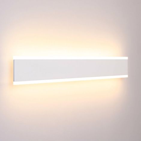 Kosilum – Applique murale LED 50 cm – 1600 lumens – Lumière blanche chaude – Aluminium moderne – Pour intérieur contemporain