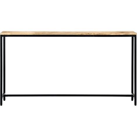 Maison Exclusive - Tavolo Consolle 140x35x76 cm in Legno Massello di Mango Grezzo