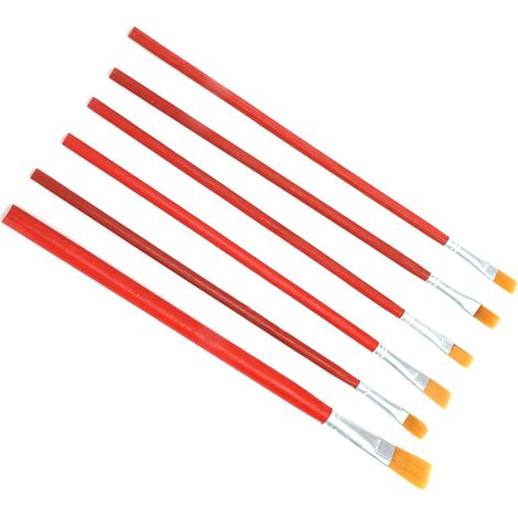 Ensemble de 6 pinceaux multifonctionnels à poils anti-perte pour aquarelle, idéal pour les peintres et les étudiants. (1/5)