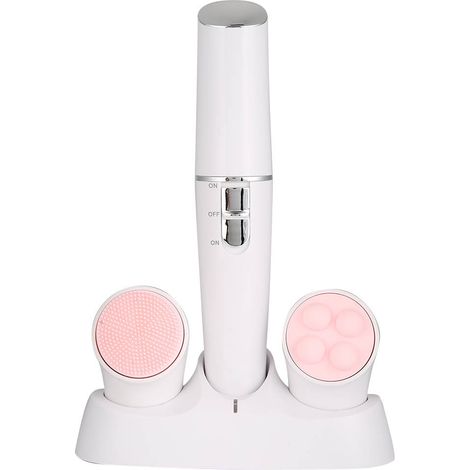 Appareil d'épilation électrique 3 en 1 rechargeable USB pour femmes, nettoyant et massant pour le visage. (1/5)