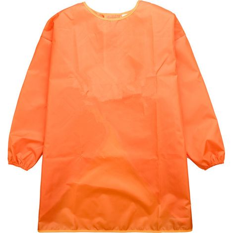 Tablier peinture pour enfants vêtements de travail bébé habillage inversé simple vêtements de dîner de maternelle pour enfants d'âge moyen peut être bricolage vêtements de travail inversés orange S
