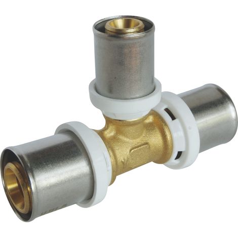 SOMATHERM FOR YOU - / 5720-20-16-20 - TE ridotto crimp tubo centrale multistrato Ø20 - Ø16 - Ø20 Permette una deviazione di diametro su un tubo multistrato Ø 16 Diametro tubo Ø20 (1/2)