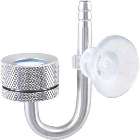 Diffuseur CO2 Aquarium, Diffuseur de Dioxyde de Carbone avec U Forme Tube et La Ventouse, pour Aquarium (1/5)
