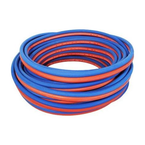 Tuyau de soudage jumelé 6,3x13,3 mm (20 mètres) – ASD060613020 – Pression max 20 bar – Tube SBR renforcé pour oxygène/acétylène – Alfaflex