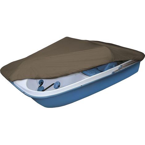 Schutzbezug für Boote im Außenbereich – Wasserdicht, UV-, Regen- und Staubschutz – Mit silberlaminiertem Oxford-Stoff 210D – Größe 286 x 200 cm – Farbe Kaffee-lsw