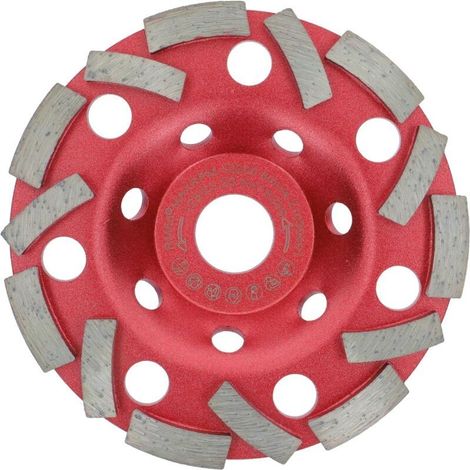 Disque abrasif diamanté 125 mm – Turbo-segmentation pour béton et maçonnerie – Vitesse d'enlèvement élevée – Compatible meuleuses 1000W (1/5)