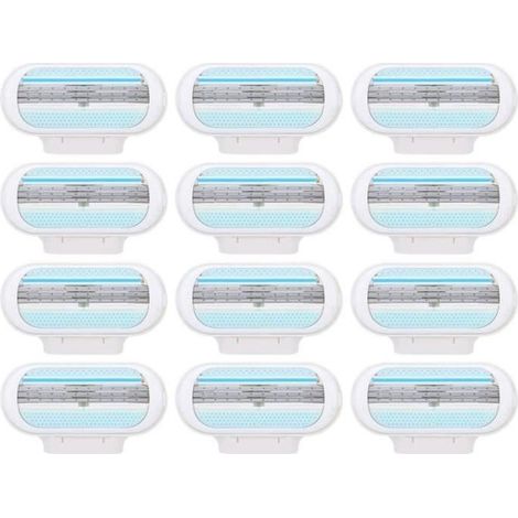 Charging of blade of shaver for woman 12 of of replacement of blade of shaver for women 3 blades of shaver of replacement (1/4)