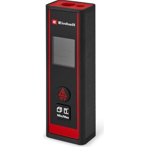 Einhell Laser Entfernungsmesser TC-LD 40 R (40 m max. Messbereich, Messmodi Distanz, Fläche, Volumen, Dauermessung, LCD-Display, Abschaltautomatik, Tasche, ohne Batterien)