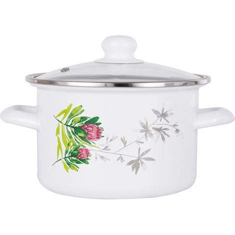 Emaillierter Topf Protea 22 cm 4,8 l Z/P (1/3)