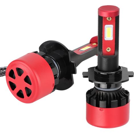 2 ampoules LED H7 96W aluminium ultra puissant pour phare de voiture, blanc froid, paire (1/5)