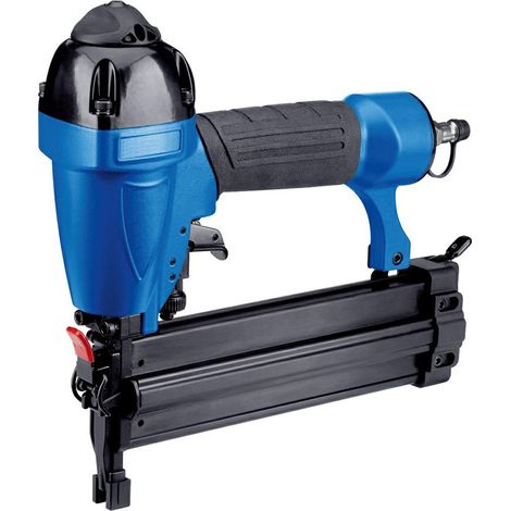 Adler Pistola pneumatica per graffette AD-605, utensile professionale per carpenteria e assemblaggio industriale, sistema di impatto pneumatico, design ergonomico, compatibilità universale, colore met