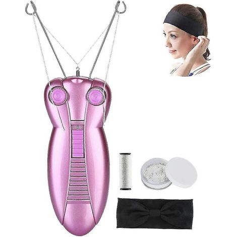Épilateur facial électrique pour femmes, appareil de beauté pour le visage, épilation au fil, rasoir, masseur facial, tire-visage (1/5)