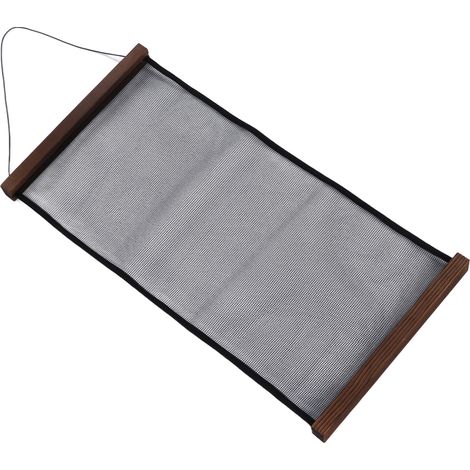 Porte-boucles d'oreilles en tissu mesh avec cadre photo, rangement et présentation grande capacité (1/5)