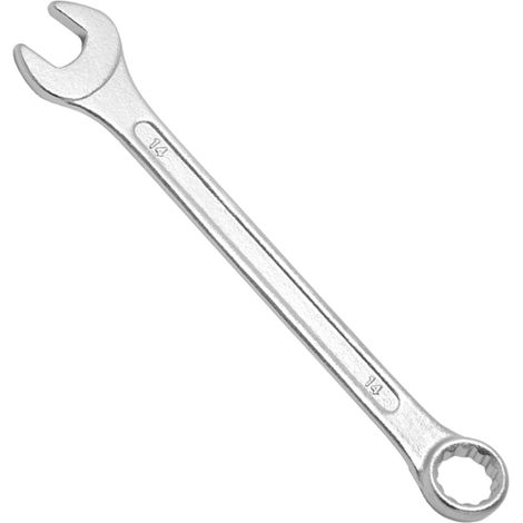 Llave de boca fija de 14 mm de acero al cromo-vanadio (1/4)