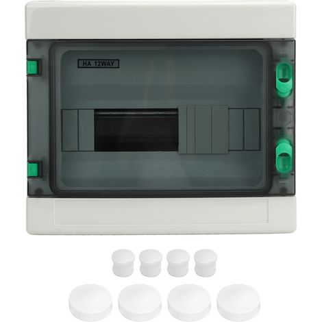 Power Distribution Box Outdoor IP65 Waterproof 12 Way Circuit Breaker PV Combiner Box ABS with Din Rail (1/5)