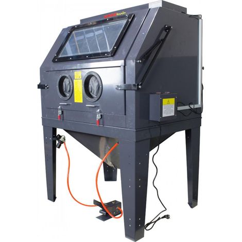 Cabine de sablage avec aspiration 990l (1/5)