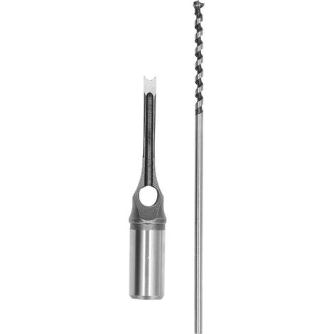 Emporte-pièce carré pour mortaiseuse, acier allié, burin de mortaisage réglable, outil électrique à bois 6,4mm (1/5)
