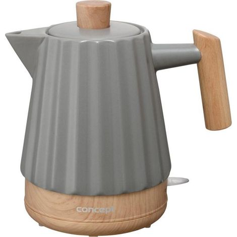 Concept RK0092 Elektrischer Wasserkocher Keramik Dunkelgrau 1,5L
