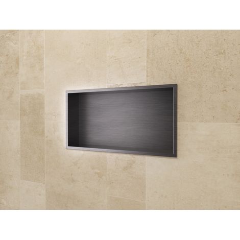 MEDIMEX HOR002/BGM PACIFIC Hornacina 63x33 Black Gun Metal - ref: HOR002/BGM (1/2)
