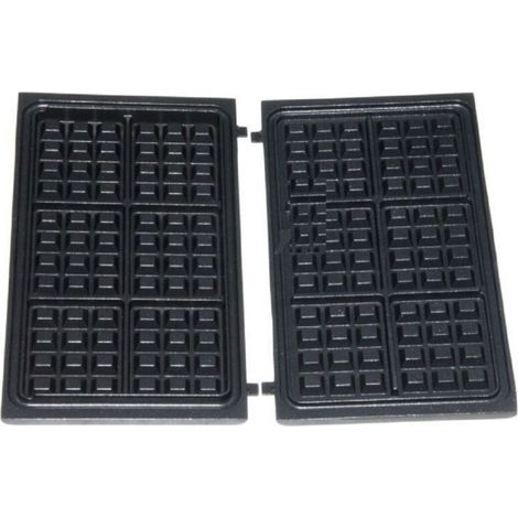 Lot de 2 Plaques a gaufrette pour Gaufrier TS01036040