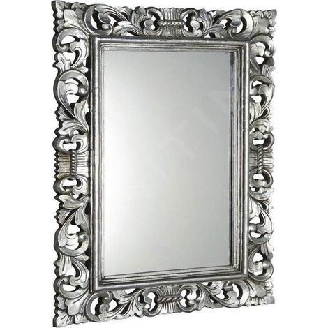 Sapho Scule - Miroir en cadre, 70 x 100 cm, argent IN156 (1/4)