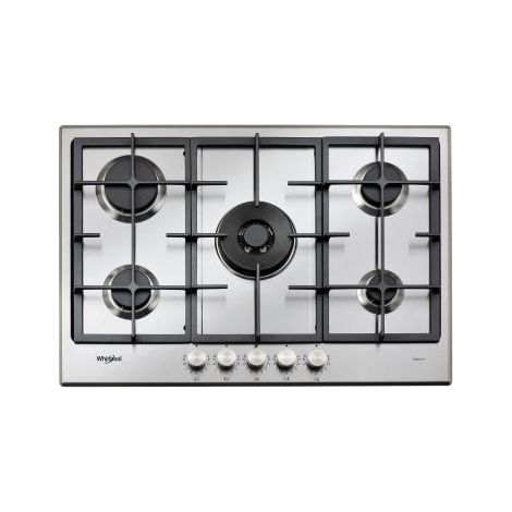 Placa de Gas Whirlpool GMAL 7522/IXL 5 Fuegos 75cm iXelium Inox