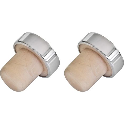 FACKELMANN Tappo in Acciaio e Silicone Universale per Bottiglie, Argento (1/3)