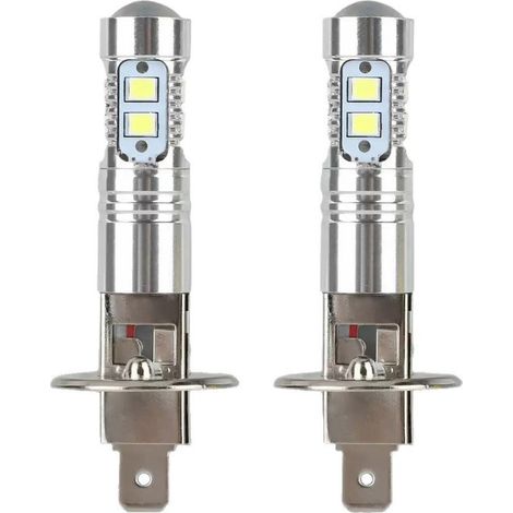 Ampoules LED H1 pour phares, 6000 K, feux de route et de croisement, 100 W, antibrouillard, blanc haute luminosité, lot de 2 (1/5)