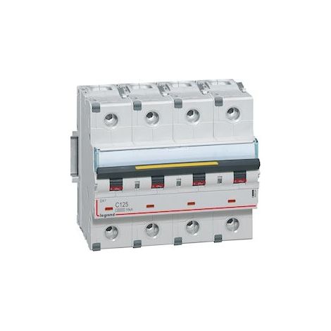 Legrand – Disjoncteur tétrapolaire 400V – 125A – courbe C – arrivée haute et départ bas à vis – 6 modules – protection IP20 (1/5)