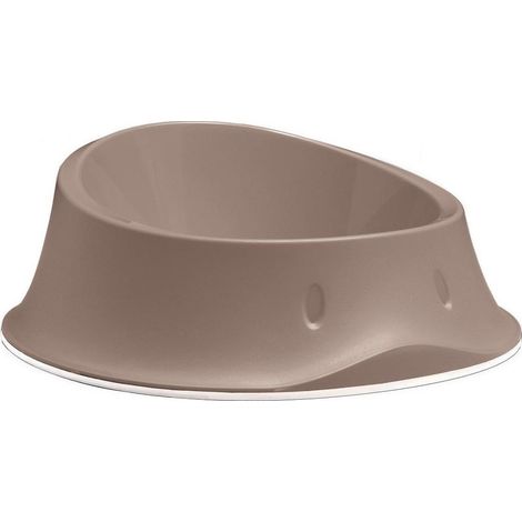 Stefanplastic ciotola chic tortora chiaro per cani e gatti da cl 35 con bordo antiscivolo