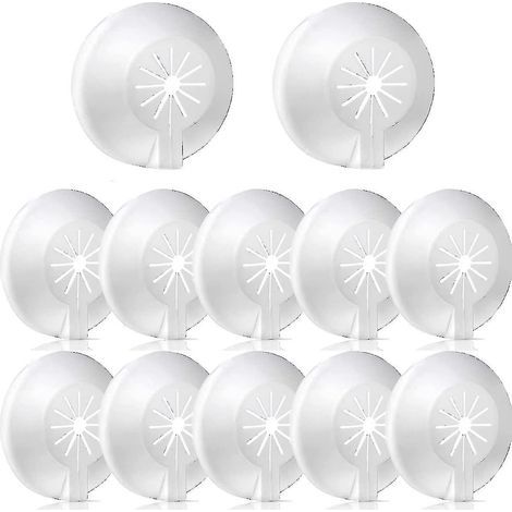 Packung mit 30 Heizkörperrohrabdeckungen, Rohrschellen für Heizungsrohre, Kunststoffabdeckungen für Rohre mit Durchmessern von 8-22 mm, Klapprosetten, Rückschlagventil (1/5)