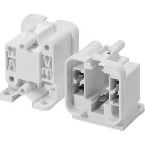 Houben Fassung G24q-2 weiß glatt rückb. M3/M4