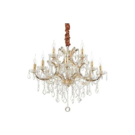 Ideal Lux Napoleon - Suspension à 12 ampoules dorées (1/3)