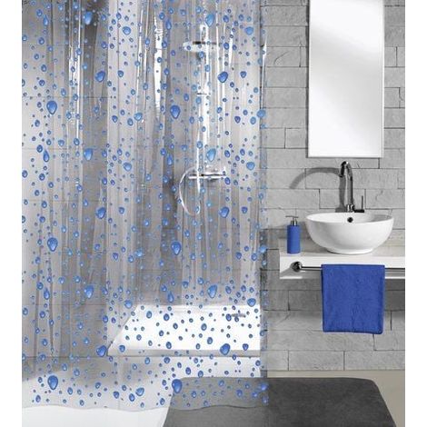 Kleine Wolke Duschvorhang Bubble marineblau, 180 x 200 cm Duschvorhänge (1/2)