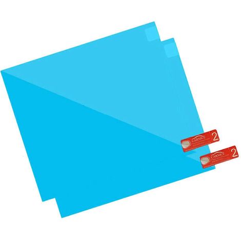 Lot de 2 films transparents pour vitres de voiture, anti-buée, imperméables et résistants à la pluie, protection universelle pour vitres latérales. (1/2)