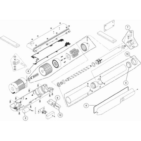 0SLSE Serratura Completa Per Silver 1b-1bh-40b-4bh Ditec 0slse Entrematic Ricambio